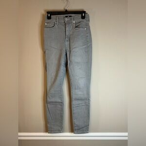7 for All Man Kind The High Waist Ankle Skinny Gray size 26